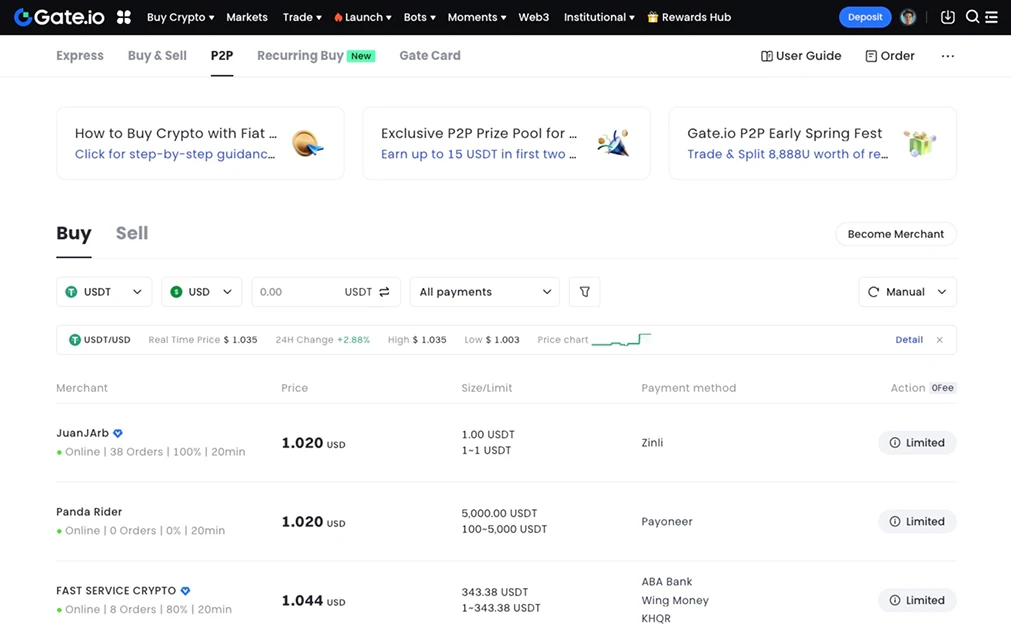 Gate.io。